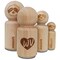 WV West Virginia State in Heart Rubber Stamp for Stamping Crafting Planners